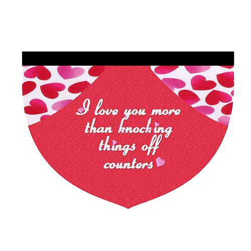 i love you more than knocking things off counters bandana embroidered reversible for cats