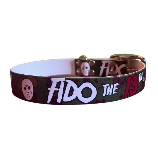 Fido the 13th Jason Voorhees-inspired Biothane Dog Collar – Dog Hair ...
