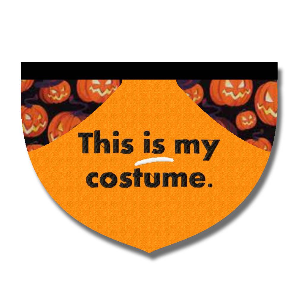 this is my costume dog cat bandana reversible halloween